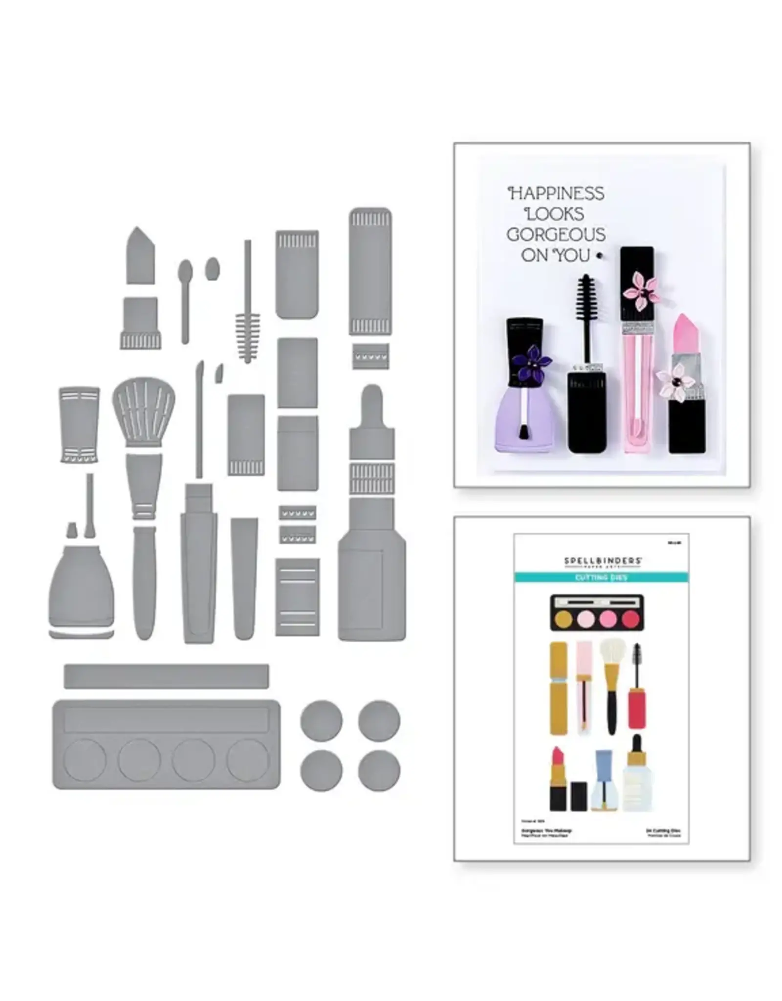 SPELLBINDERS SPELLBINDERS GORGEOUS YOU COLLECTION MAKEUP ETCHED DIE SET