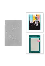 SPELLBINDERS SPELLBINDERS DINA WAKLEY COLLAGED BIRDS COLLECTION SOARING 3D EMBOSSING FOLDER