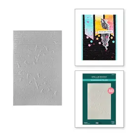 SPELLBINDERS SPELLBINDERS DINA WAKLEY COLLAGED BIRDS COLLECTION SOARING 3D EMBOSSING FOLDER