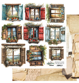 ALCHEMY OF ART ALCHEMY OF ART NATURAL BEAUTY WINDOWS 12x12 EXTRAS CARDSTOCK