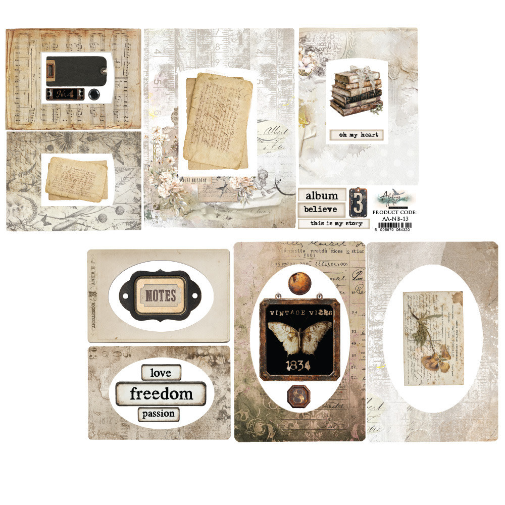 ALCHEMY OF ART ALCHEMY OF ART NATURAL BEAUTY FRAMES 6x12 EXTRAS CARDSTOCK