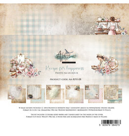 ALCHEMY OF ART ALCHEMY OF ART RECIPE FOR HAPPINESS 8x8 PAPER PACK 12 SHEETS