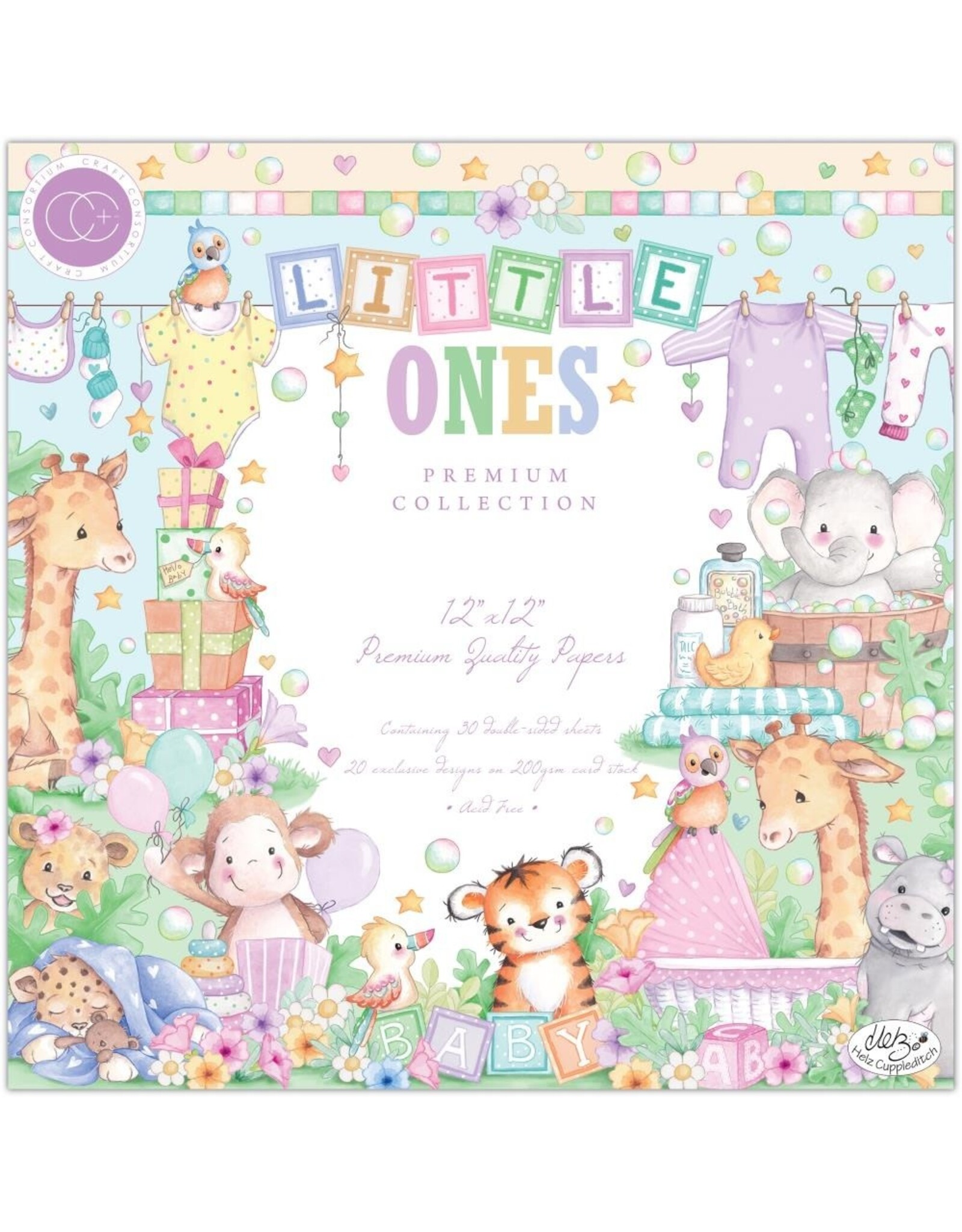 CRAFT CONSORTIUM CRAFT CONSORTIUM LITTLE ONES PREMIUM PAPER PAD 12x12 30 SHEETS