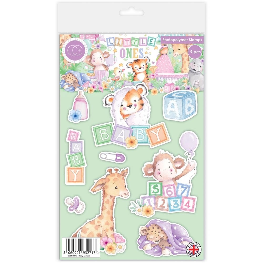 CRAFT CONSORTIUM LITTLE ONES ANIMALS CLEAR STAMP SET