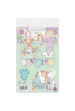 CRAFT CONSORTIUM CRAFT CONSORTIUM LITTLE ONES CLOTHES CLEAR STAMP SET