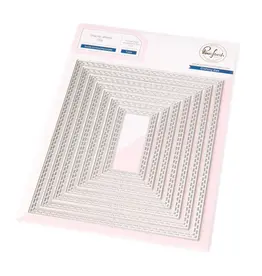 PINKFRESH PINKFRESH STUDIO ESSENTIALS DOUBLE STITCHED RECTANGLES DIE SET