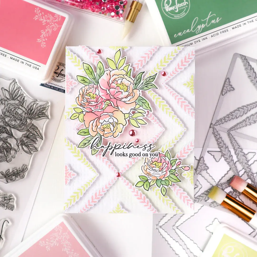 PINKFRESH PINKFRESH STUDIO LEAFY LATTICE DIE
