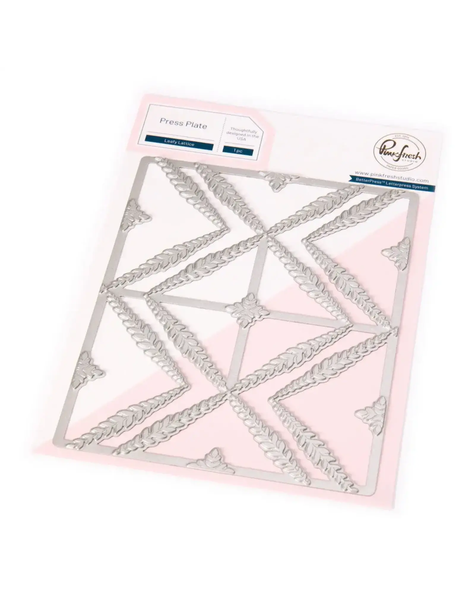 PINKFRESH PINKFRESH STUDIO LEAFY LATTICE PRESS PLATE