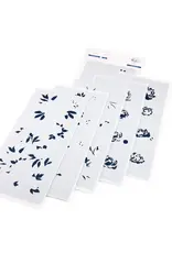 PINKFRESH PINKFRESH STUDIO PEONY PERFECTION STENCIL SET 6/PK