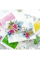 PINKFRESH PINKFRESH STUDIO PEONY PERFECTION STENCIL SET 6/PK