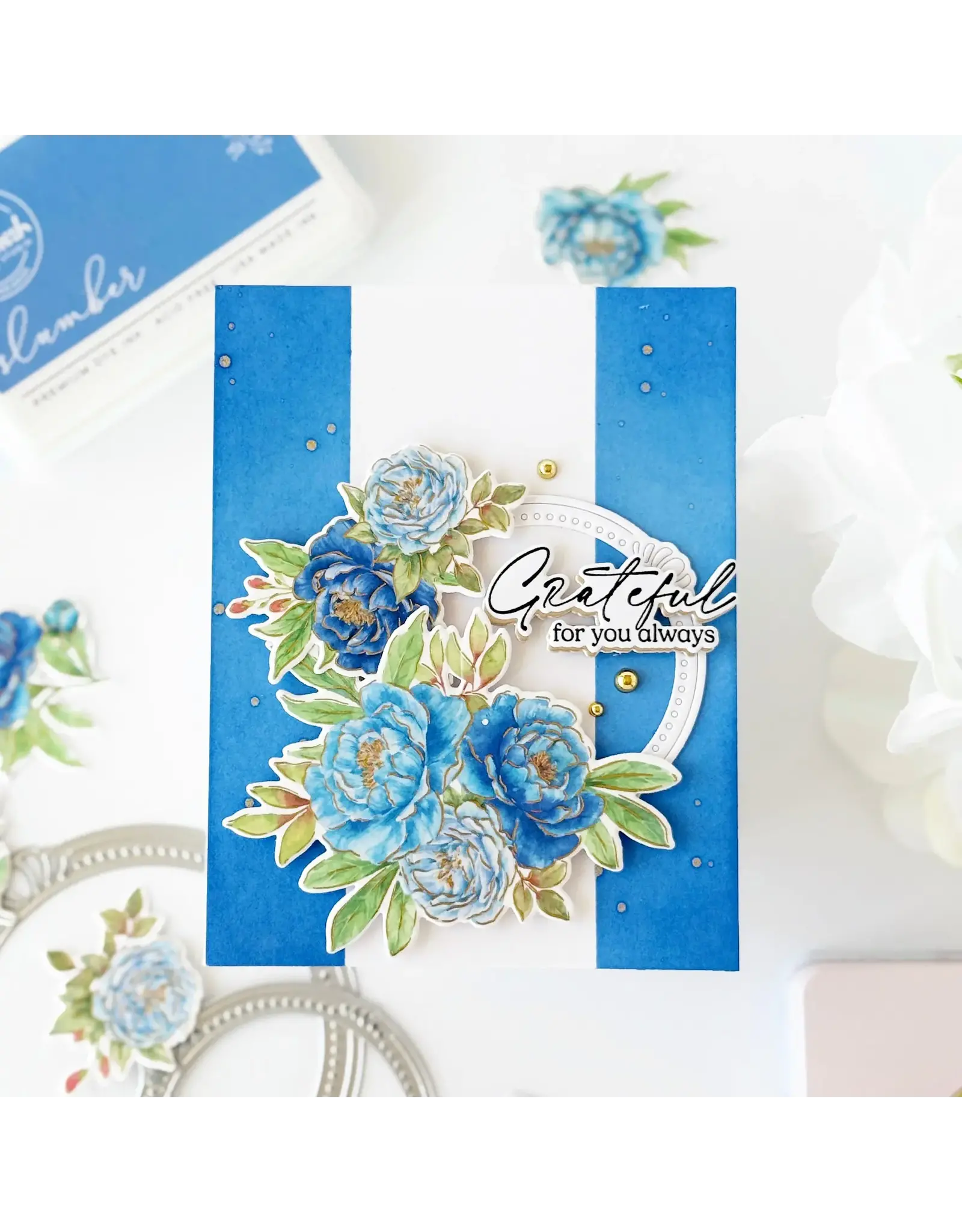 PINKFRESH PINKFRESH STUDIO PEONY PERFECTION DIE SET