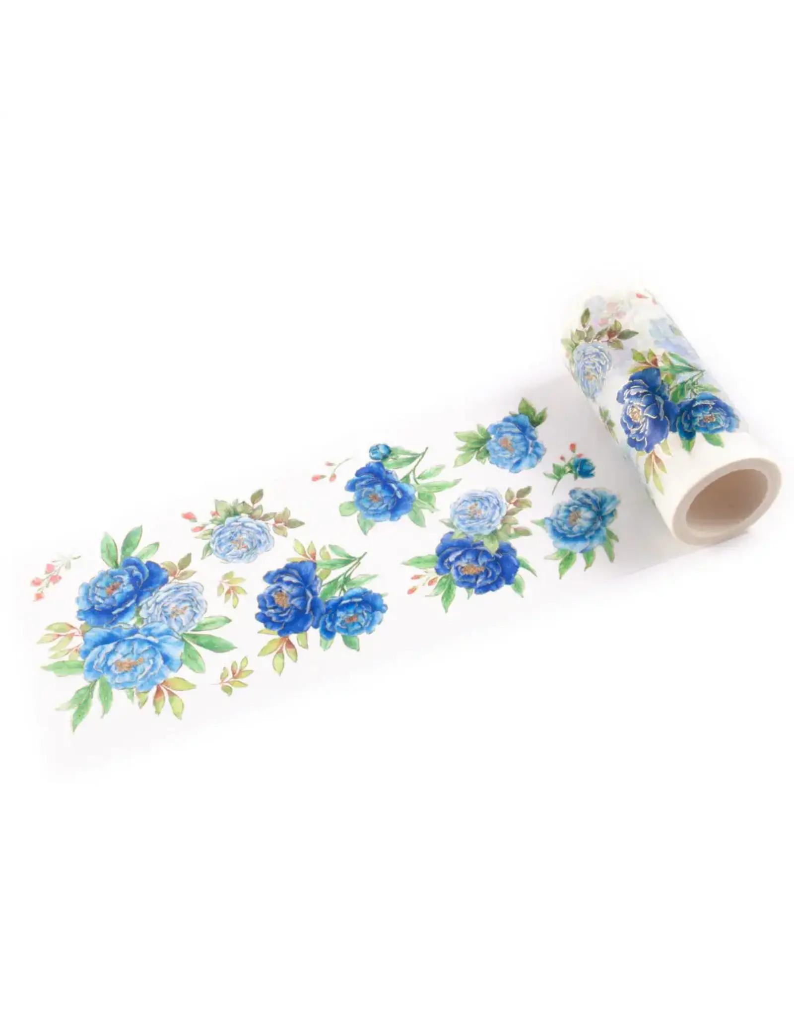 PINKFRESH PINKFRESH STUDIO PEONY PERFECTION BLUE WASHI TAPE