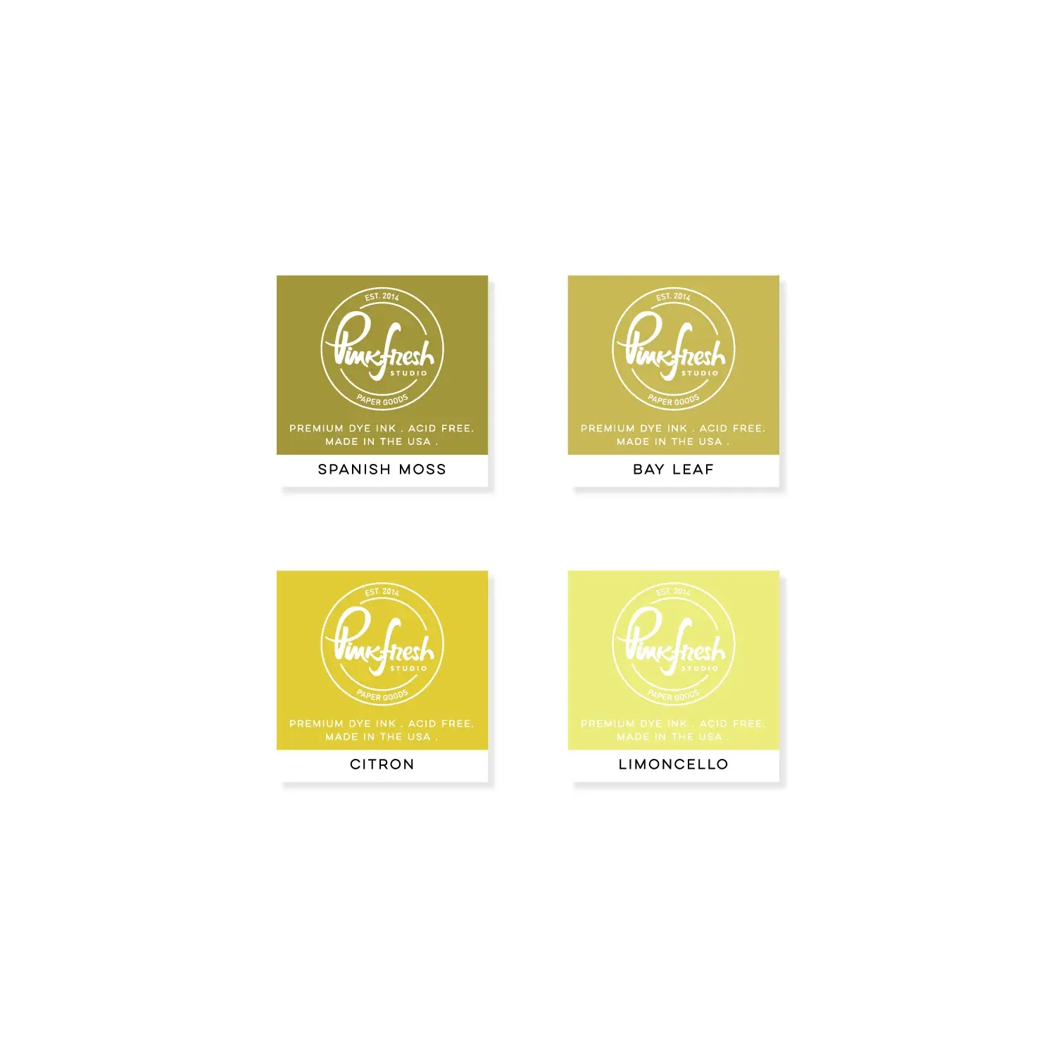 PINKFRESH PINKFRESH STUDIO WEEPING WILLOW PREMIUM DYE CUBE INK PADS 4/PK