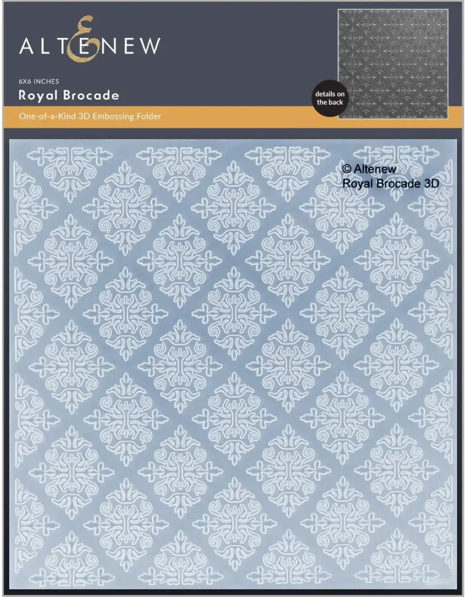 ALTENEW ALTENEW ROYAL BROCADE ONE-OF-A-KIND 3D EMBOSSING FOLDER