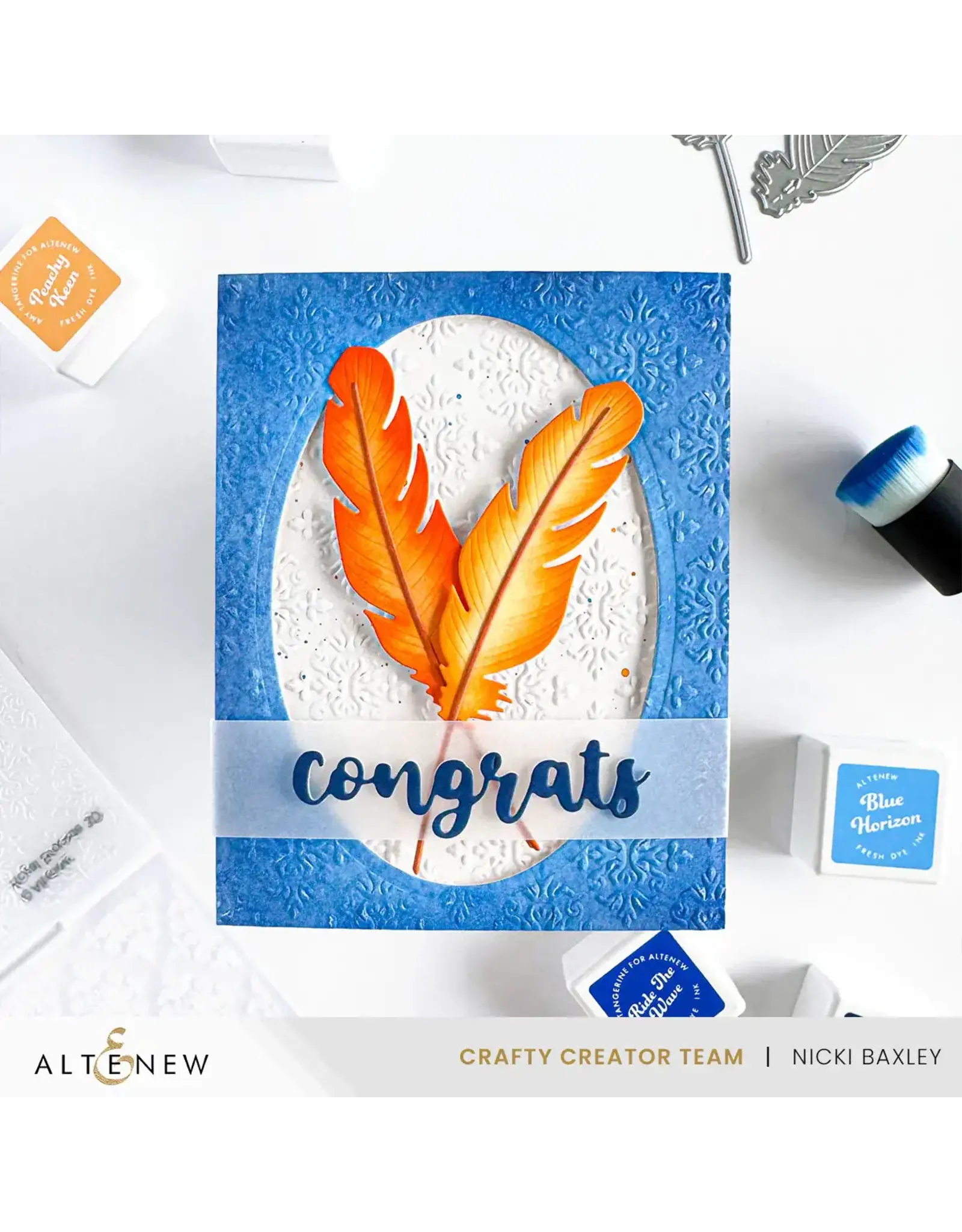 ALTENEW ALTENEW ROYAL BROCADE ONE-OF-A-KIND 3D EMBOSSING FOLDER