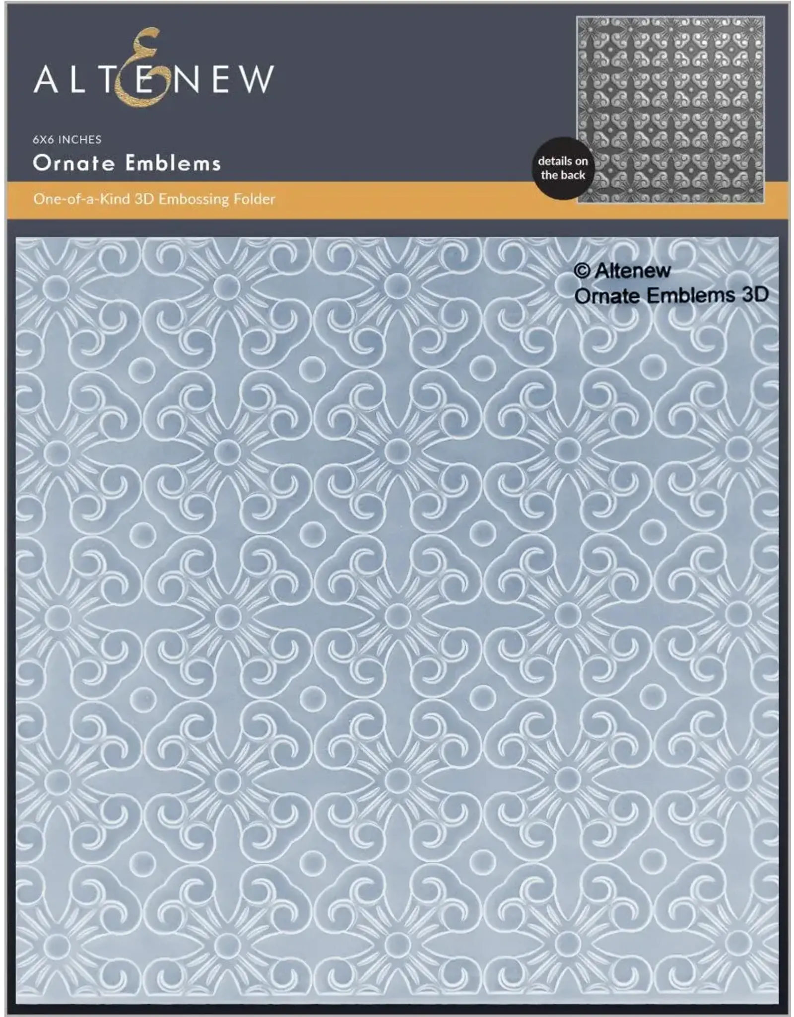 ALTENEW ALTENEW ORNATE EMBLEMS ONE-OF-A-KIND 3D EMBOSSING FOLDER
