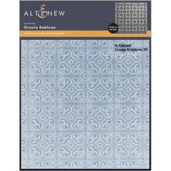 ALTENEW ALTENEW ORNATE EMBLEMS ONE-OF-A-KIND 3D EMBOSSING FOLDER