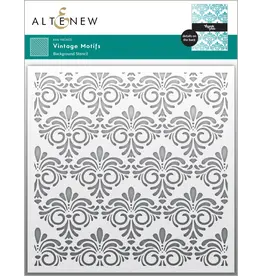 ALTENEW ALTENEW VINTAGE MOTIFS 6x6 BACKGROUND STENCIL