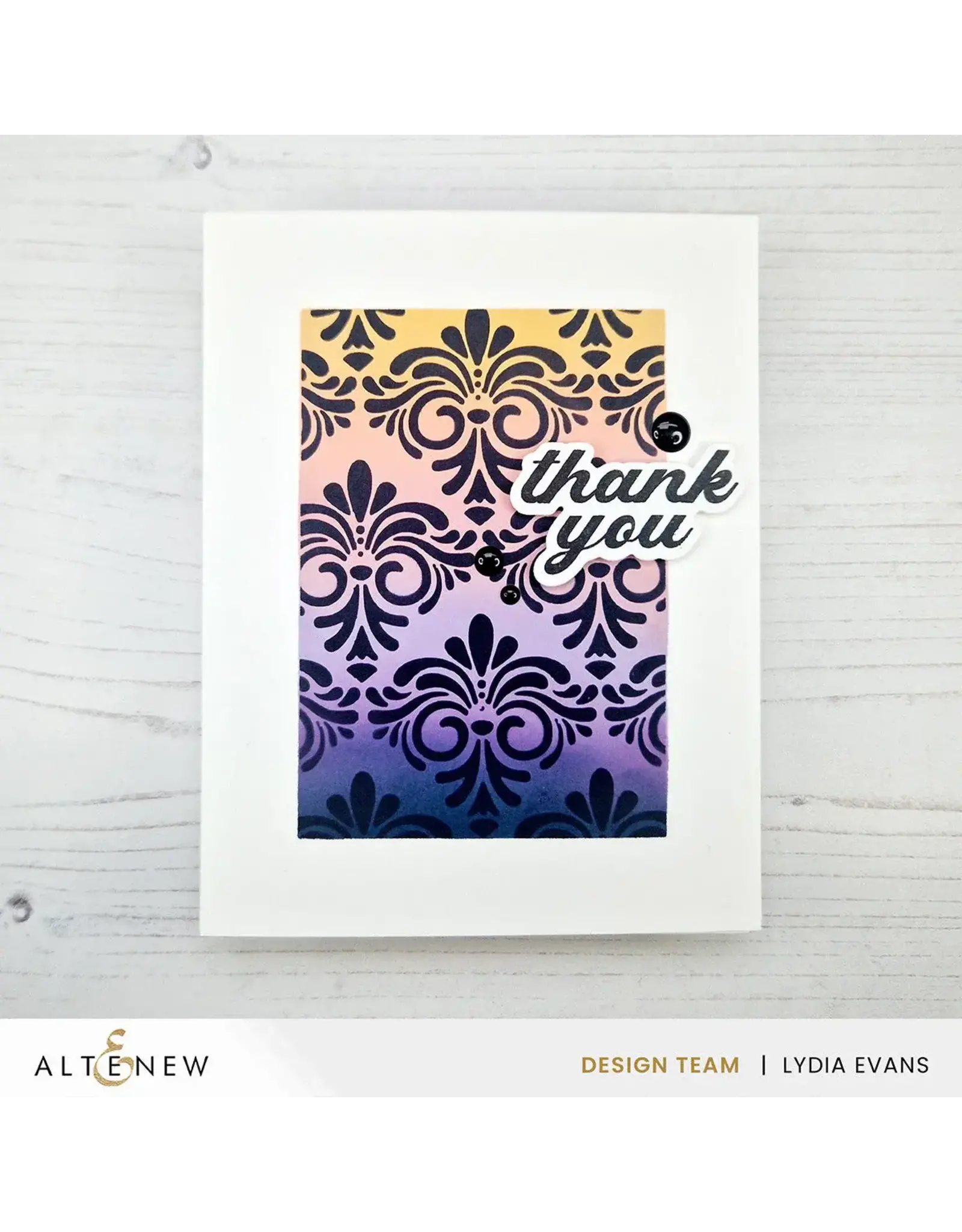 ALTENEW ALTENEW VINTAGE MOTIFS 6x6 BACKGROUND STENCIL