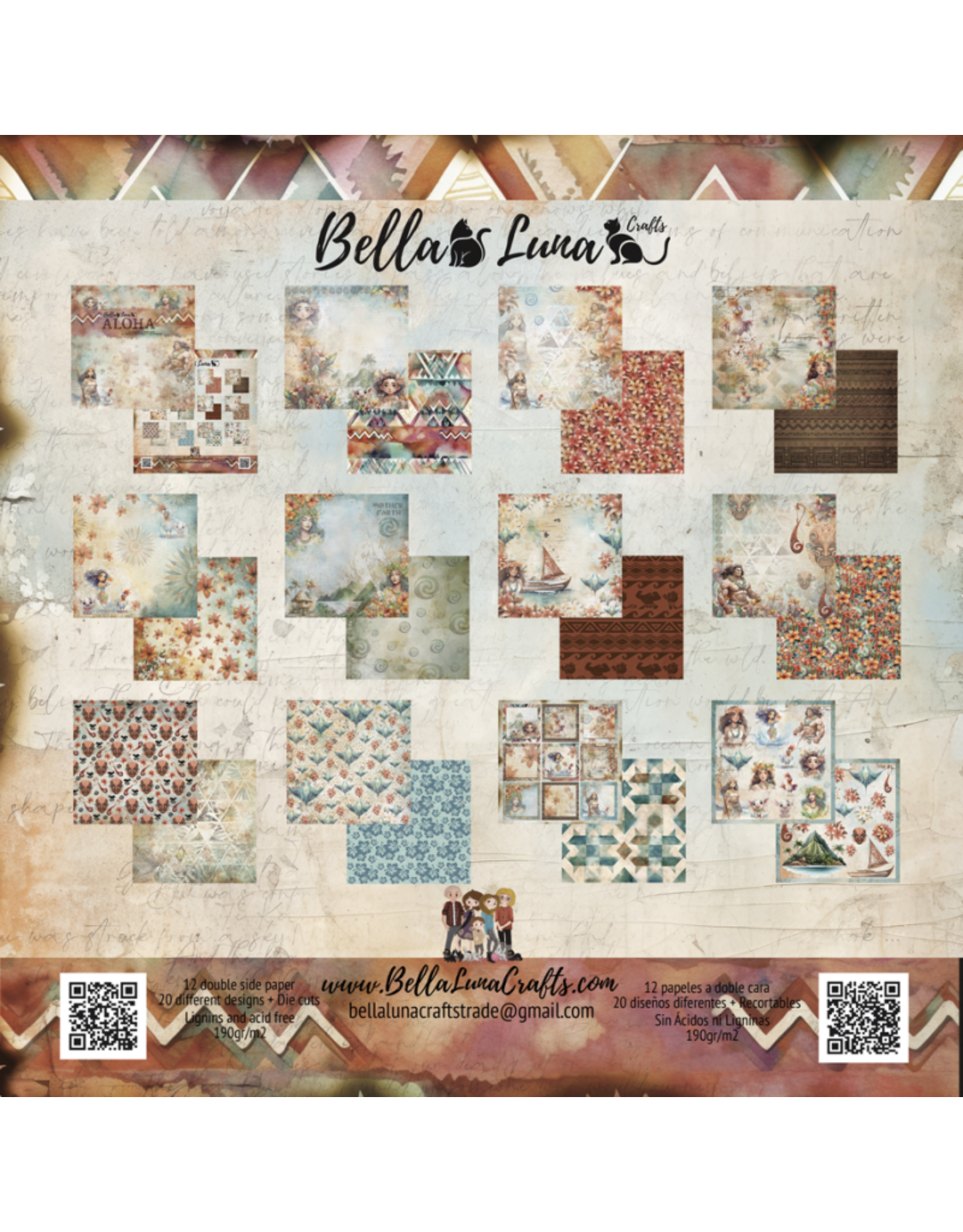 BELLA LUNA BELLA LUNA ALOHA 8x8 COLLECTION PACK