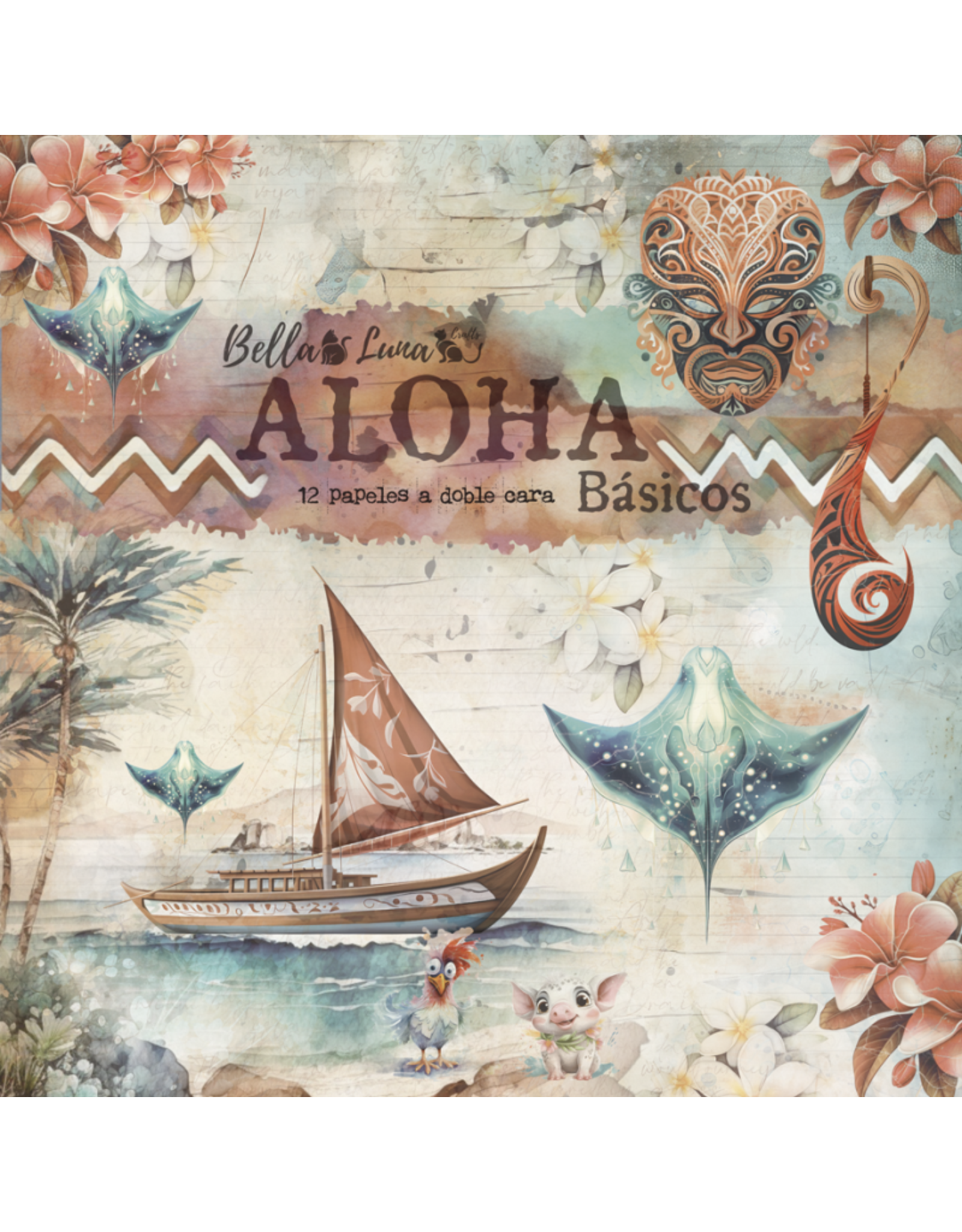 BELLA LUNA BELLA LUNA ALOHA BASICS 8x8 COLLECTION PACK