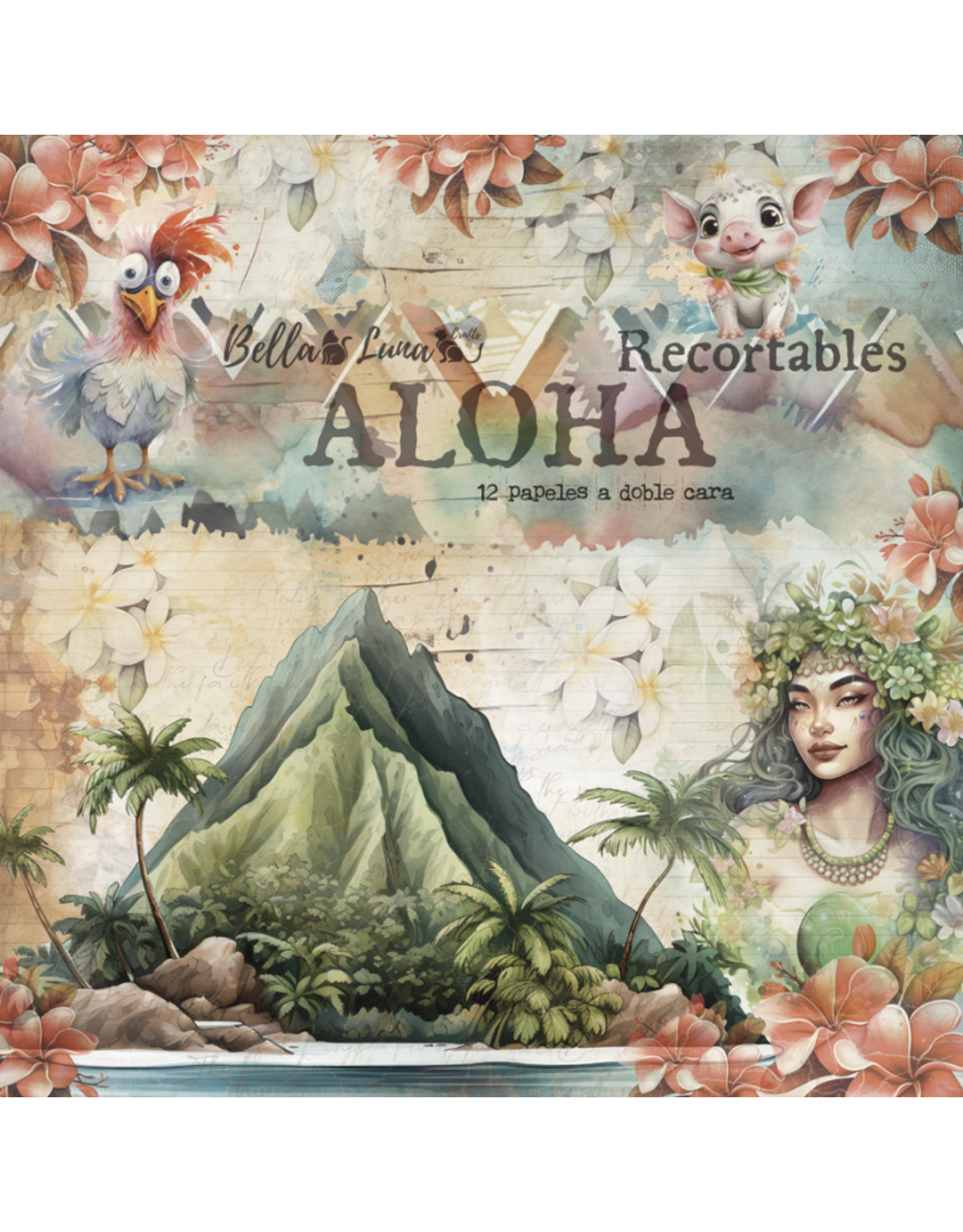 BELLA LUNA BELLA LUNA ALOHA DIE CUTS 8x8 COLLECTION PACK