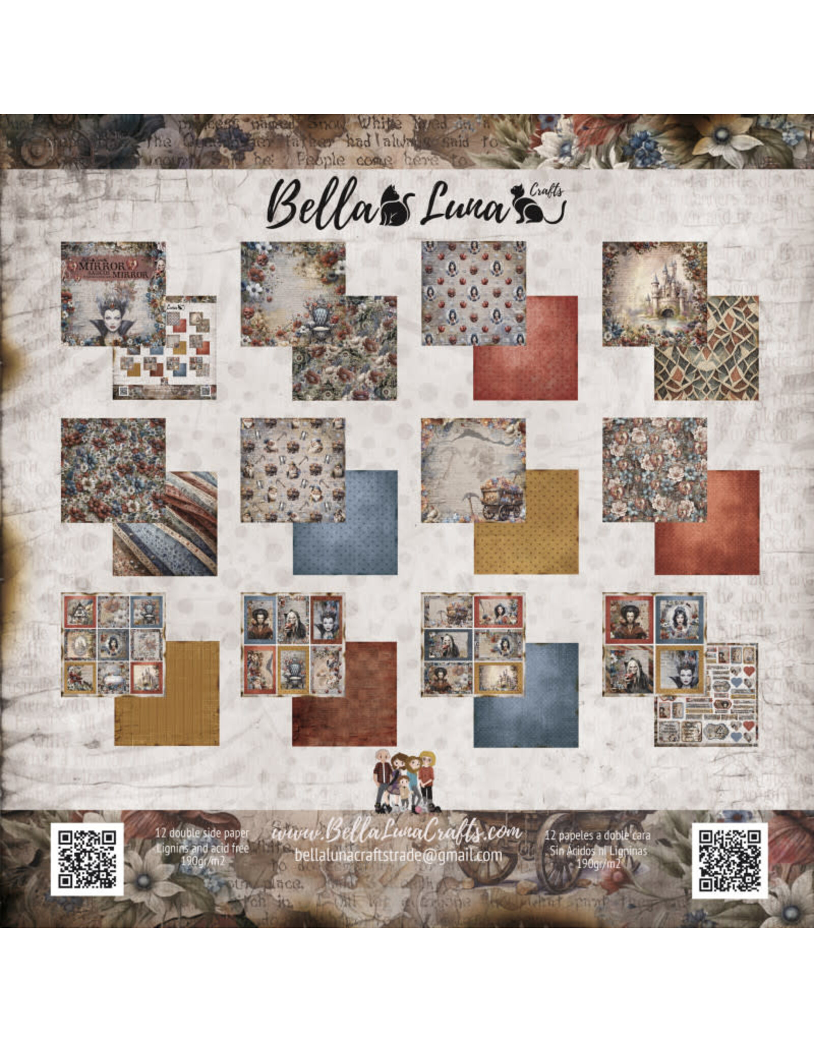 BELLA LUNA BELLA LUNA MIRROR MIRROR BASICS 8x8 COLLECTION PACK