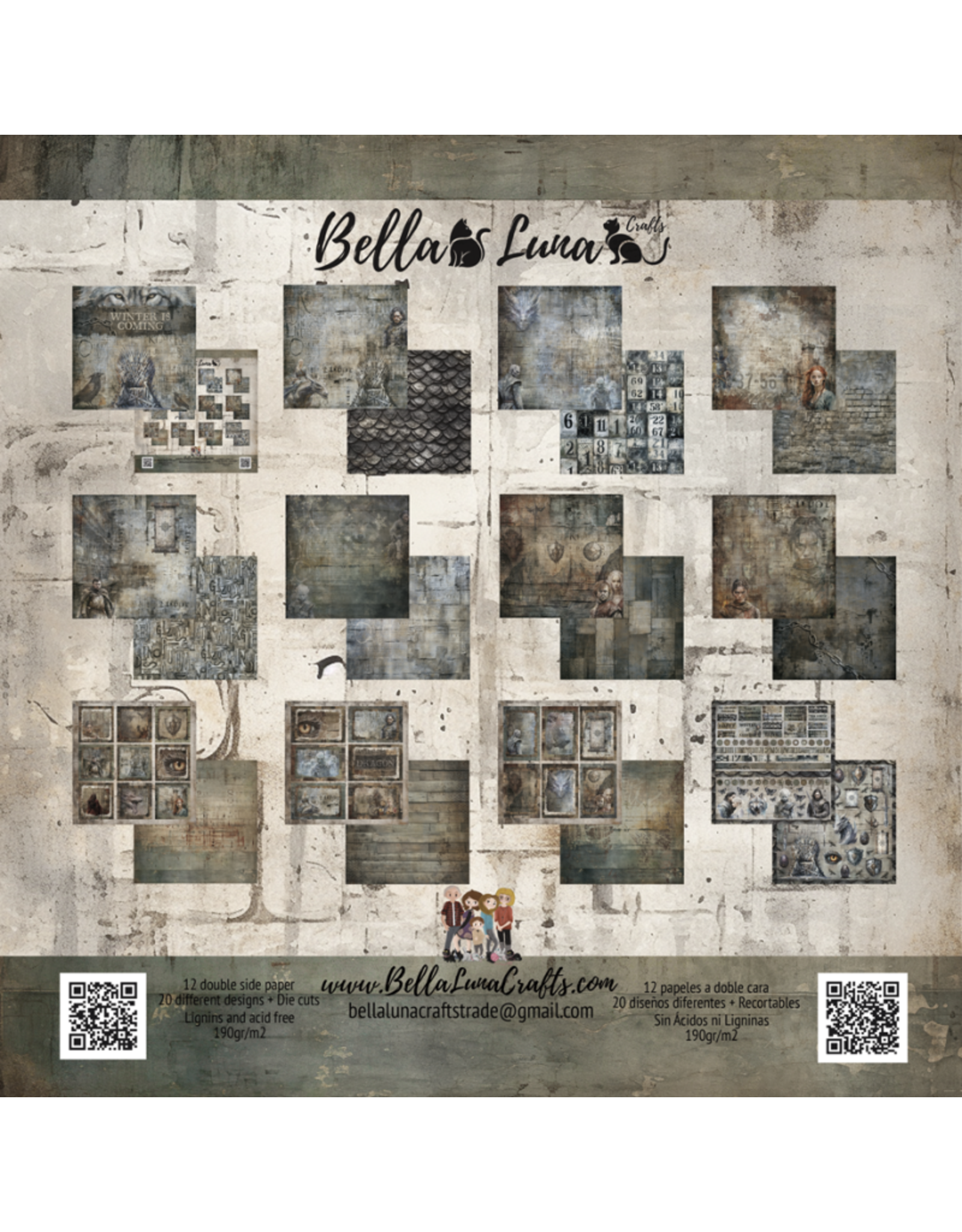 BELLA LUNA BELLA LUNA WINTER IS COMING 12x12 COLLECTION PACK