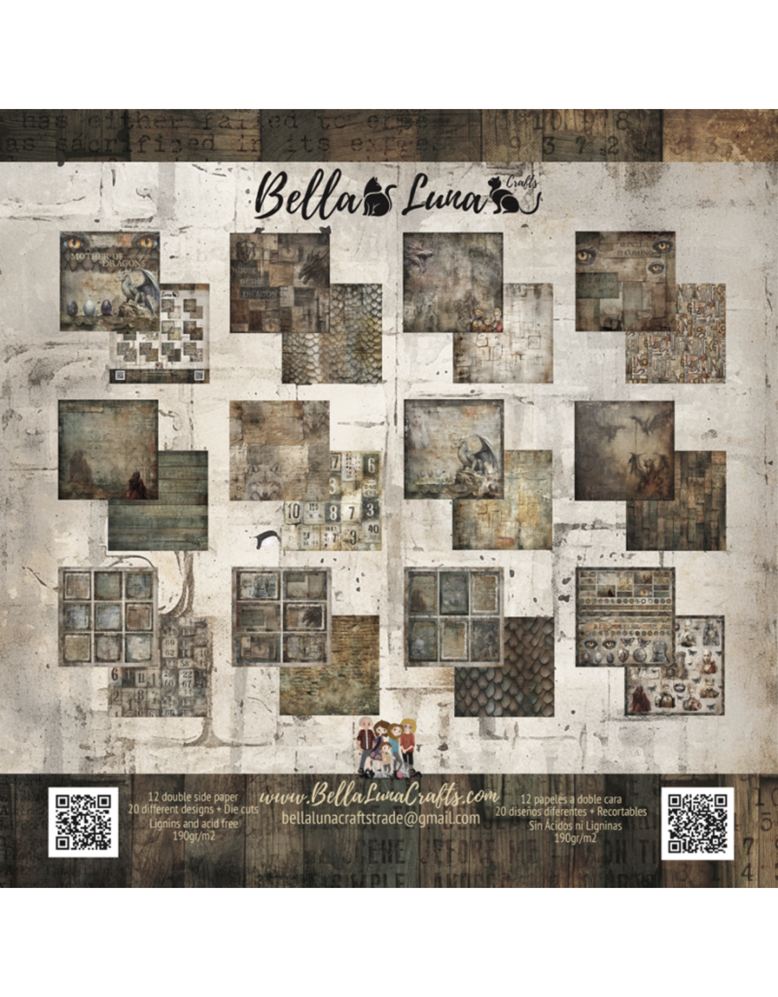 BELLA LUNA BELLA LUNA MOTHER OF DRAGONS 8x8 COLLECTION PACK