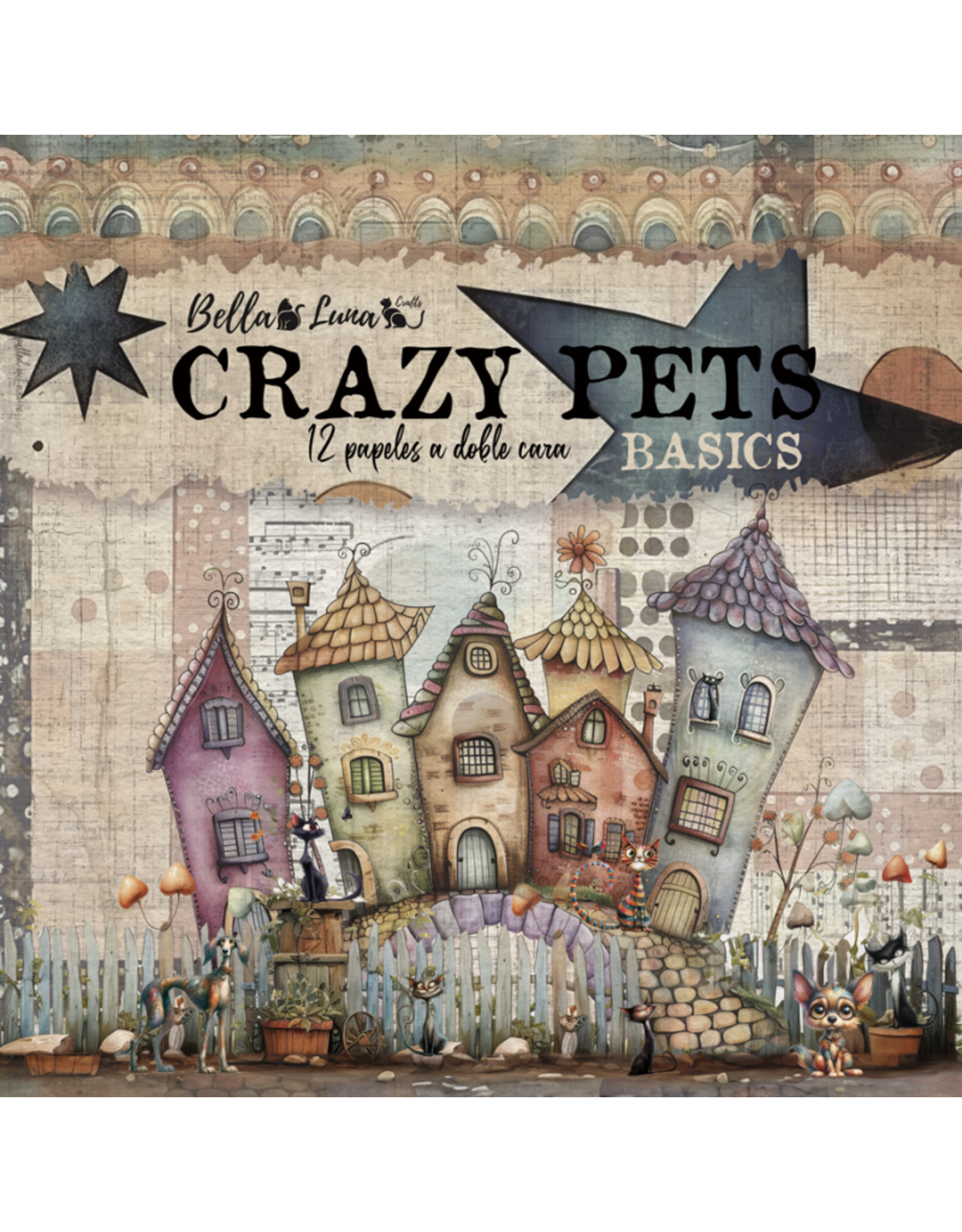 BELLA LUNA BELLA LUNA CRAZY PETS BASICS 8x8 COLLECTION PACK