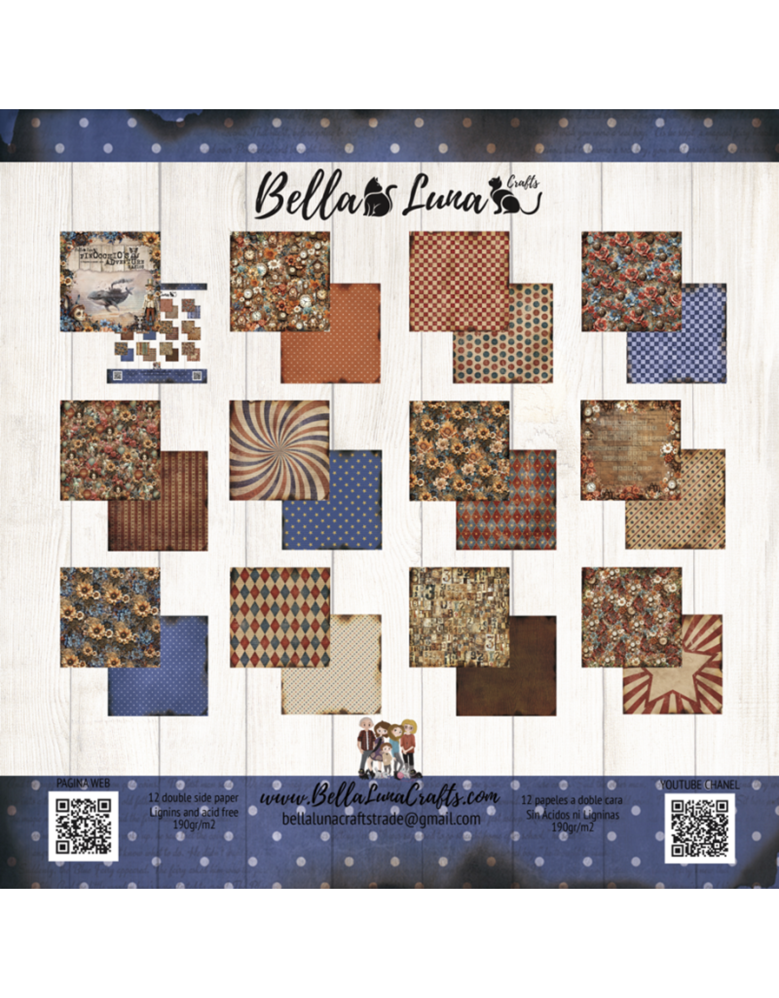 BELLA LUNA BELLA LUNA PINOCCHIO'S ADVENTURE BASICS 12x12 COLLECTION PACK
