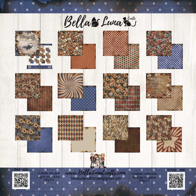 BELLA LUNA BELLA LUNA PINOCCHIO'S ADVENTURE BASICS 8x8 COLLECTION PACK