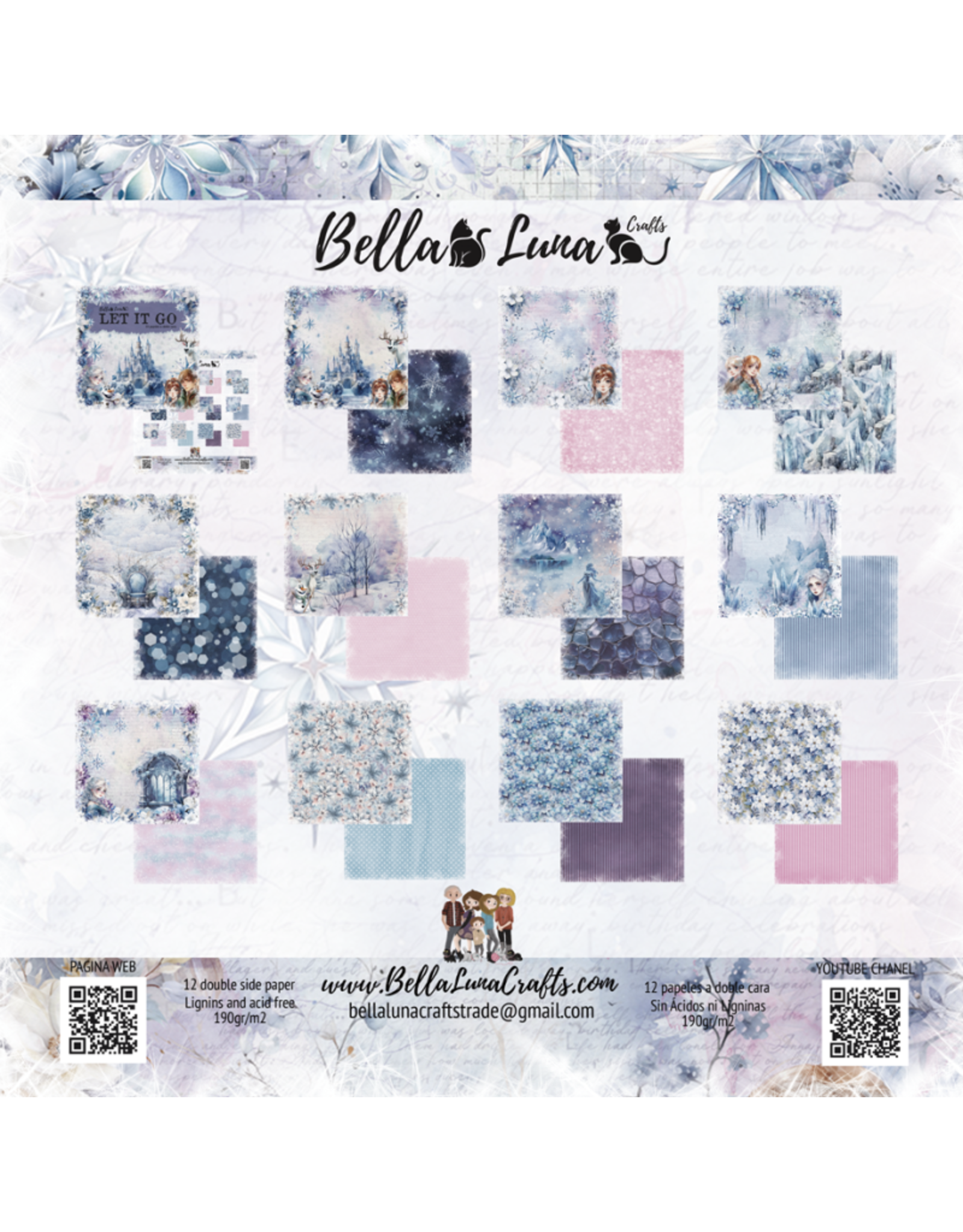 BELLA LUNA BELLA LUNA LET IT GO 8x8 COLLECTION PACK