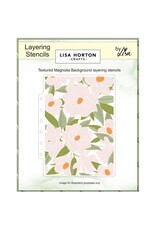 LISA HORTON CRAFTS LISA HORTON CRAFTS TEXTURED MAGNOLIA BACKGROUND 5x7 LAYERING STENCILS