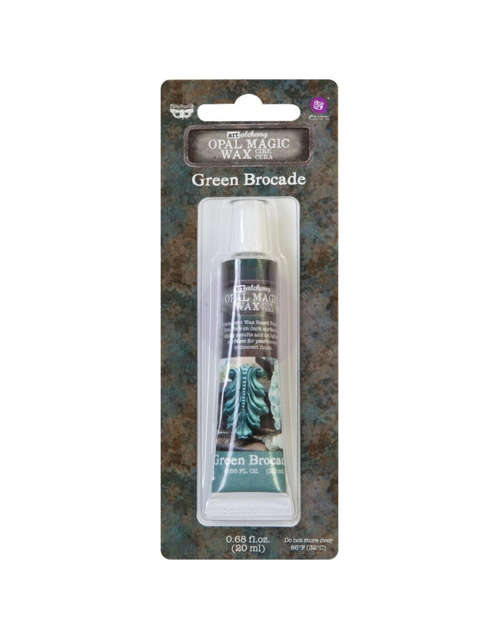 PRIMA PRIMA FINNABAIR ART ALCHEMY GREEN BROCADE MAGIC WAX