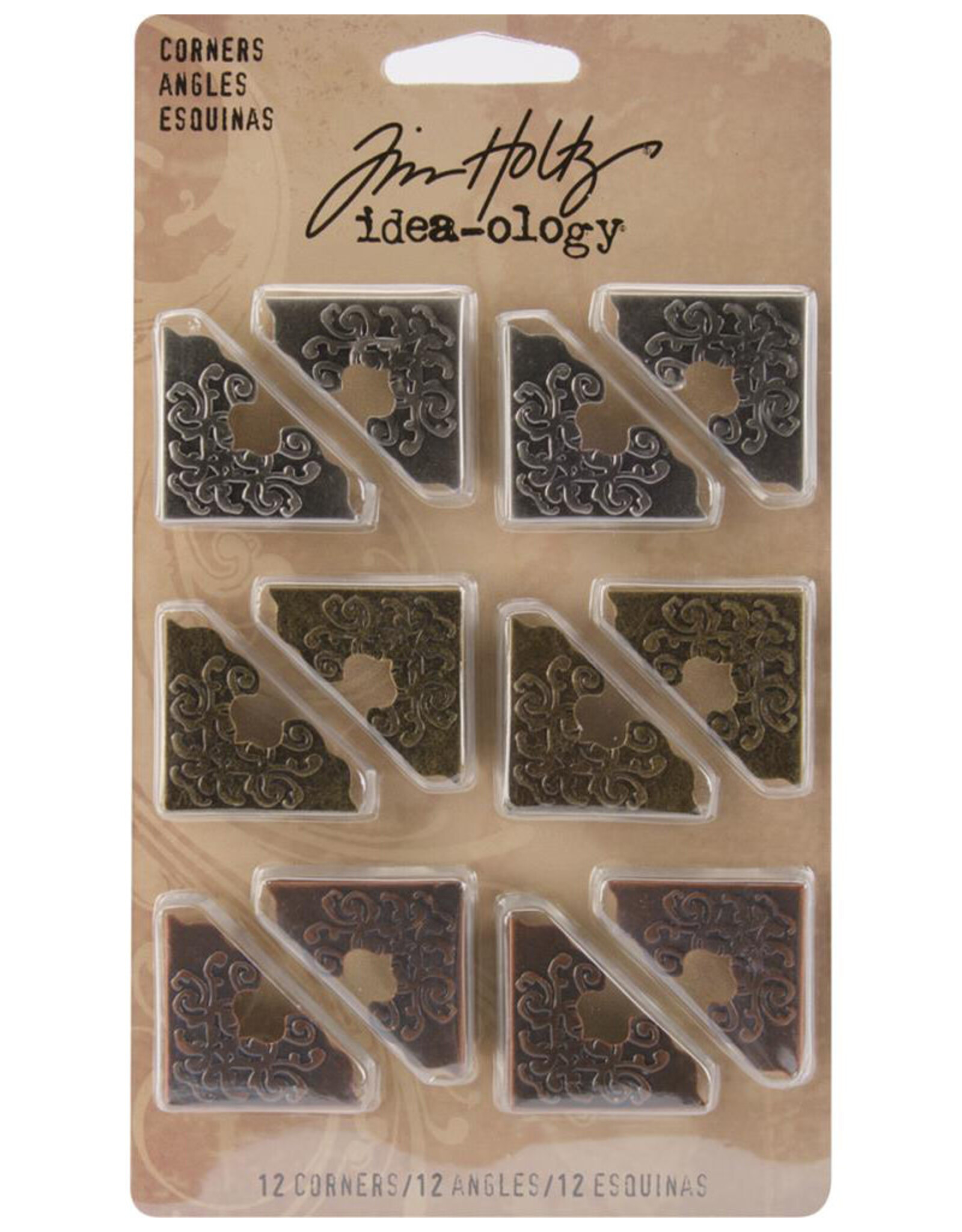 ADVANTUS TIM HOLTZ IDEA-OLOGY CORNERS METAL EMBELLISHMENTS