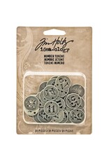 ADVANTUS TIM HOLTZ IDEA-OLOGY ANTIQUE SILVER METAL NUMBER TOKENS