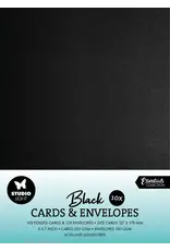 STUDIOLIGHT STUDIOLIGHT ESSENTIALS COLLECTION BLACK CARDS & ENVELOPES 5x7