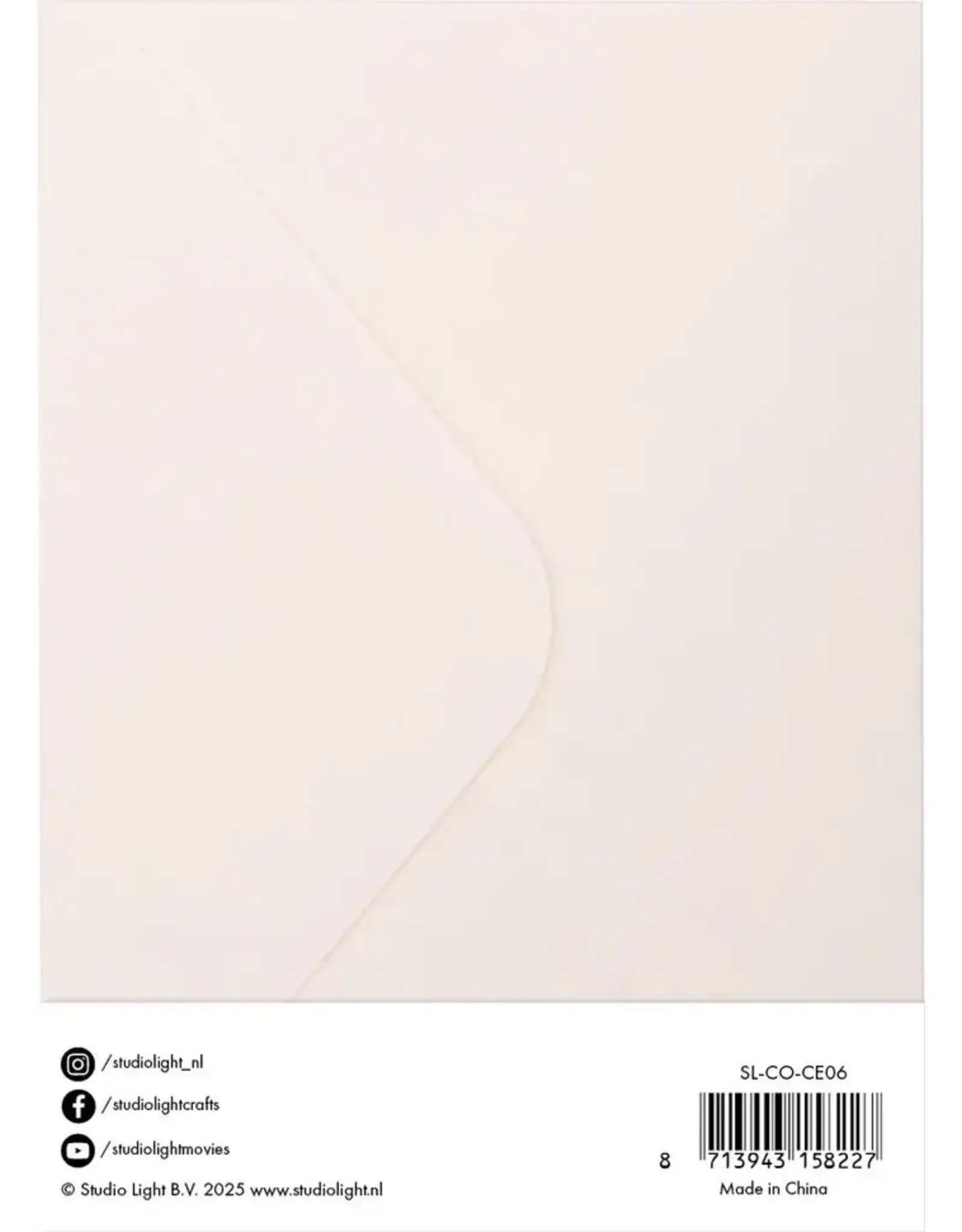STUDIOLIGHT STUDIOLIGHT ESSENTIALS COLLECTION CREAM CARDS & ENVELOPES 5x7
