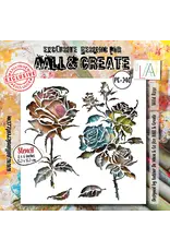 AALL & CREATE AALL & CREATE AUTOUR DE MWA #240 WILD ROSE 6X6 STENCIL