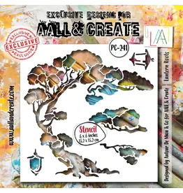AALL & CREATE AALL & CREATE AUTOUR DE MWA #241 LANTERN ROOTS 6X6 STENCIL