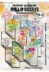 AALL & CREATE AALL & CREATE AUTOUR DE MWA & CO #31 JUMBLED UP A4 DOUBLE-SIDED DESIGN PAPERS 10/PK