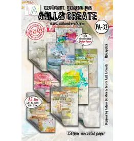 AALL & CREATE AALL & CREATE AUTOUR DE MWA & CO #32 HOTCHPOTCH A5 DOUBLE-SIDED DESIGN PAPERS 10/PK