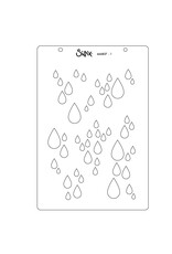 SIZZIX SIZZIX STACEY PARK DRIP, DRIP, DROP CLEAR STAMP AND STENCIL SET