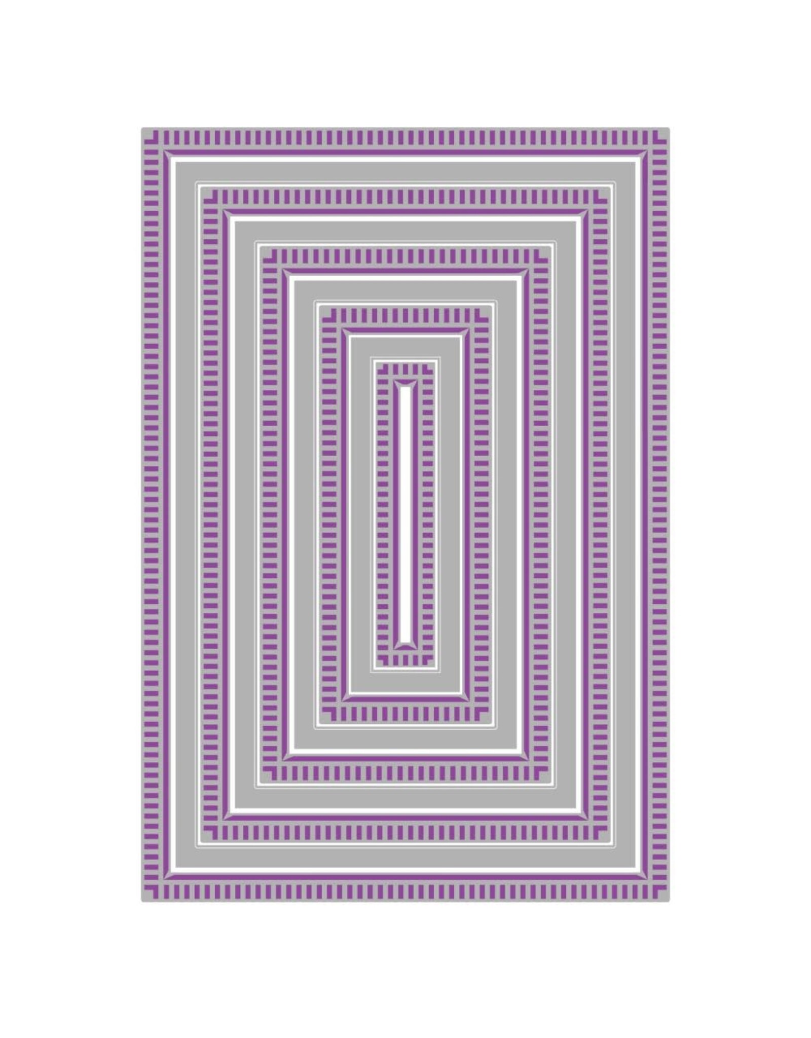 SIZZIX SIZZIX STACEY PARK RENEE DECO RECTANGLES FANCIFUL REVERSED FRAMELITS DIE SET