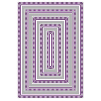 SIZZIX SIZZIX STACEY PARK RENEE DECO RECTANGLES FANCIFUL REVERSED FRAMELITS DIE SET