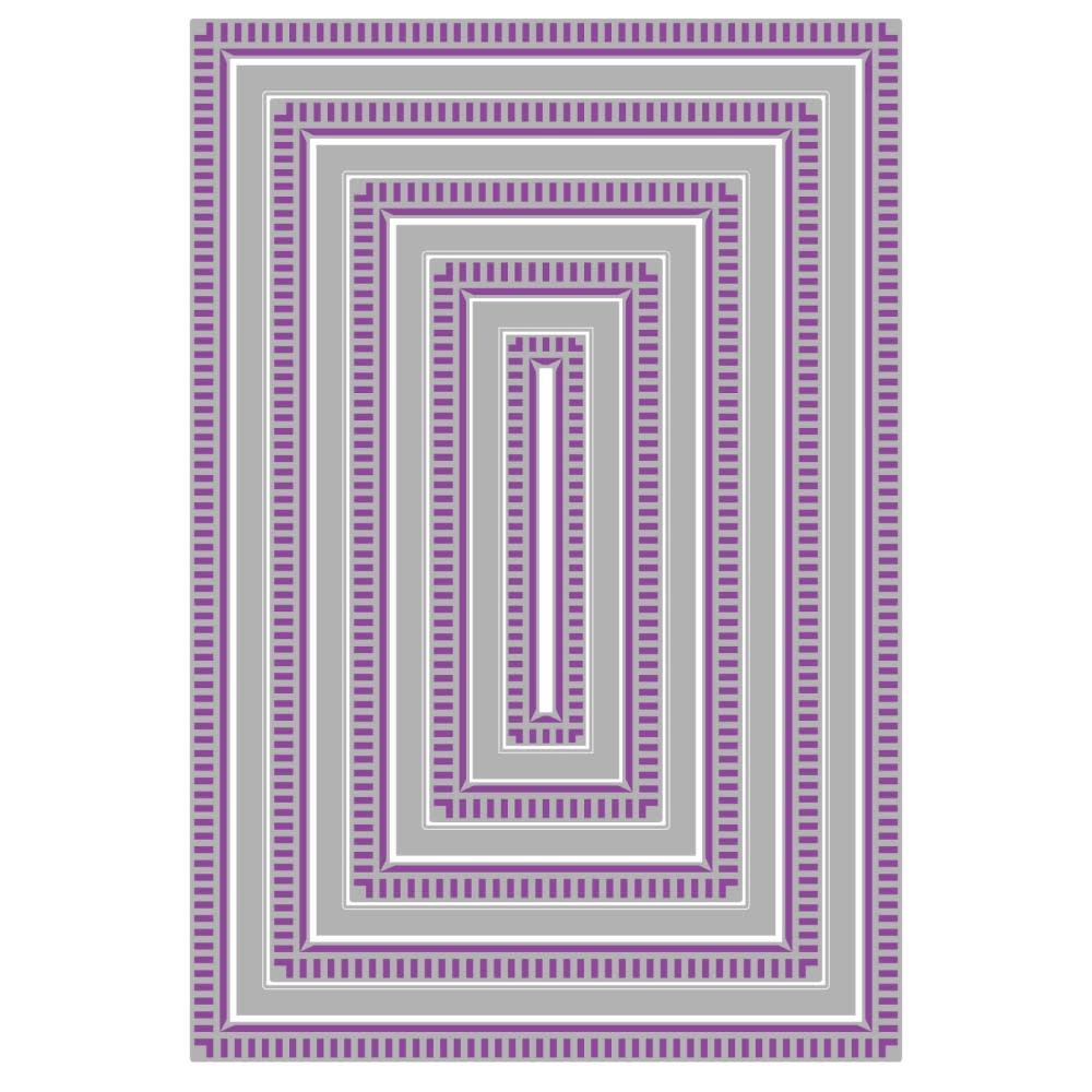 SIZZIX SIZZIX STACEY PARK RENEE DECO RECTANGLES FANCIFUL REVERSED FRAMELITS DIE SET