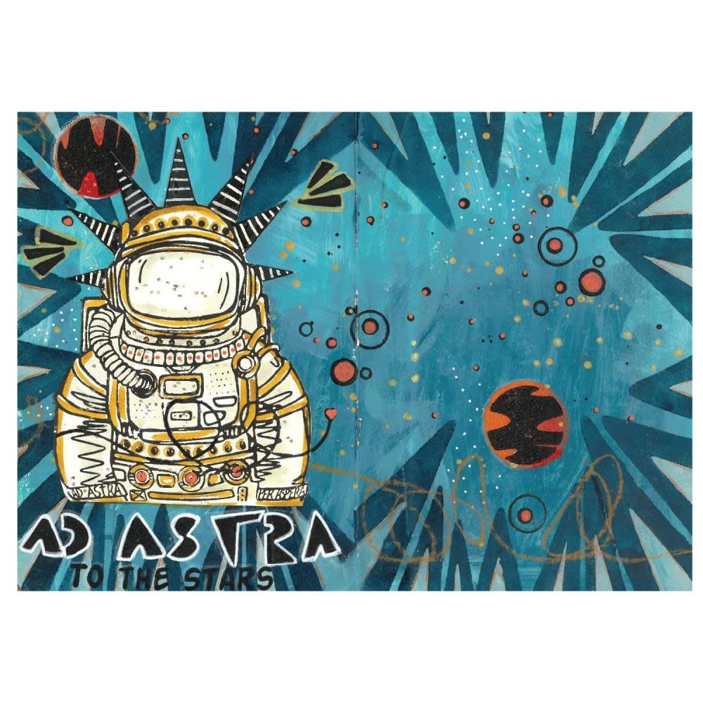 SIZZIX SIZZIX CAT KERR AD ASTRA CLEAR STAMP AND STENCIL SET