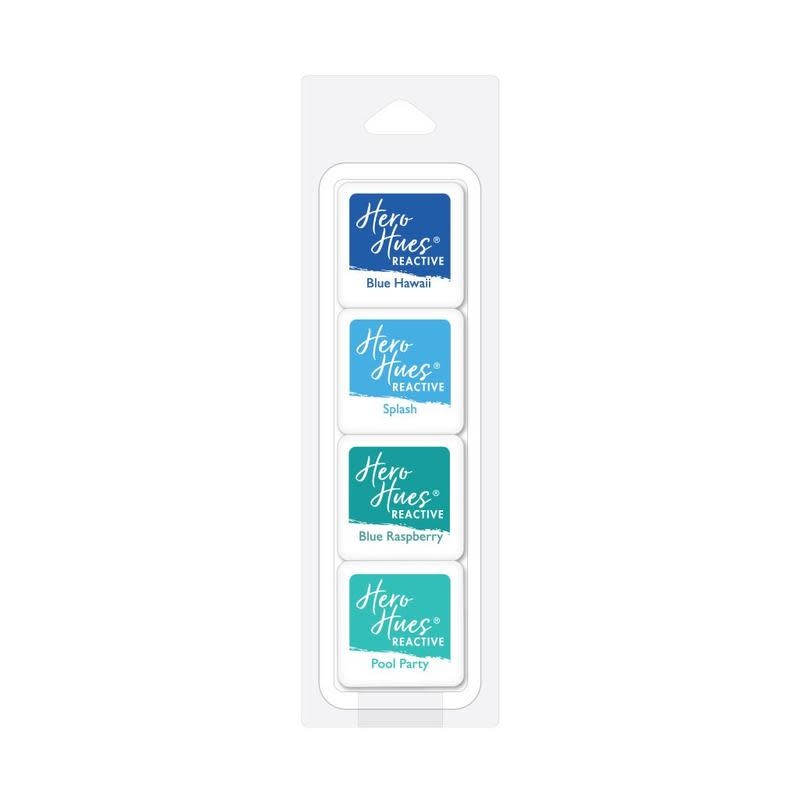 HERO ARTS HERO ARTS HERO HUES SEA PALETTE REACTIVE CUBES 4/PK