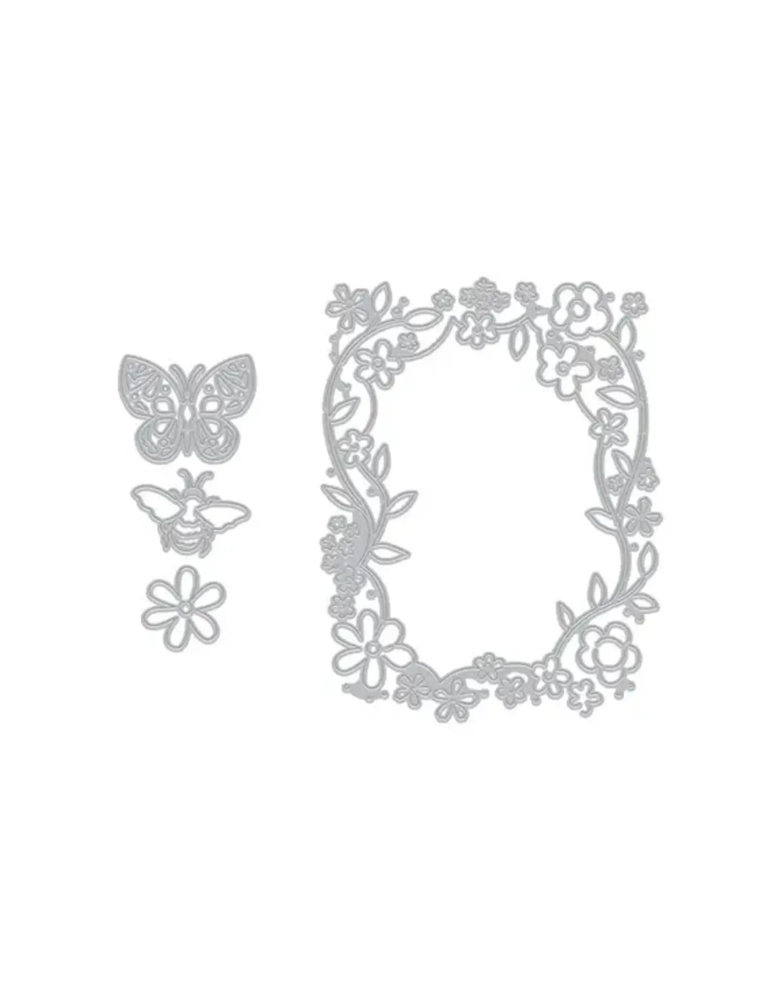 HERO ARTS HERO ARTS SPRING WHIMSY COLLECTION FLORAL WINDOW DIE SET